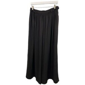 Zara Flowy Elastic Wide Leg Pleated Trousers Size Large